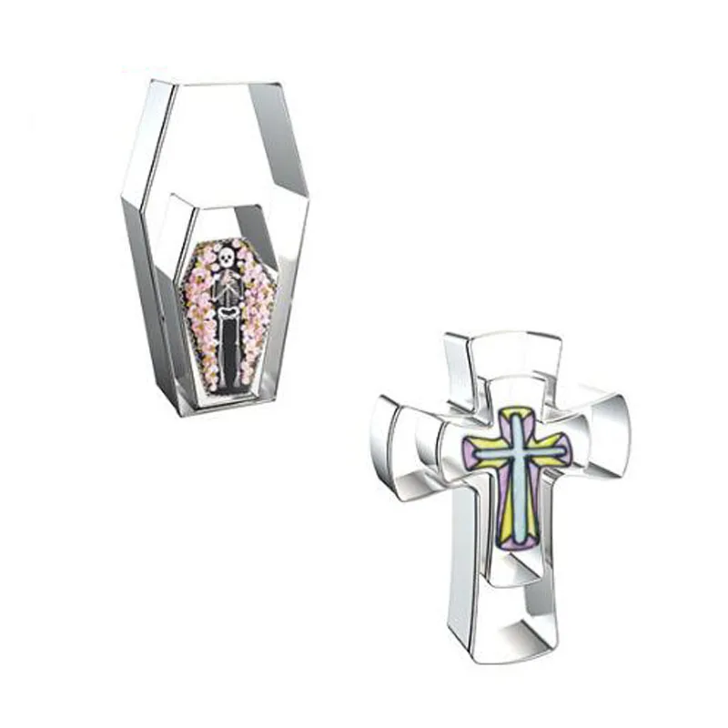 Halloween Coffin Cross Stainless Steel Cookie Cutter Baking Biscuit Molds Fondant Cake Decorating Pastry Tool Patisserie
Halloween Coffin Cross Stainless Steel Cookie Cutter Baking Biscuit Molds Fondant Cake Decorating Pastry Tool Patisserie