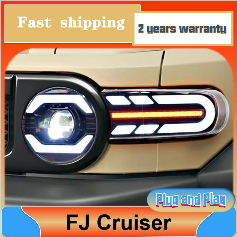 Car Styling for toyota Toyota FJ Cruiser Head Light 2007-2020 FJ Cruiser Headlamp DRL Turn Signal Low High Beam Projector Lens
Car Styling for toyota Toyota FJ Cruiser Head Light 2007-2020 FJ Cruiser Headlamp DRL Turn Signal Low High Beam Projector Lens