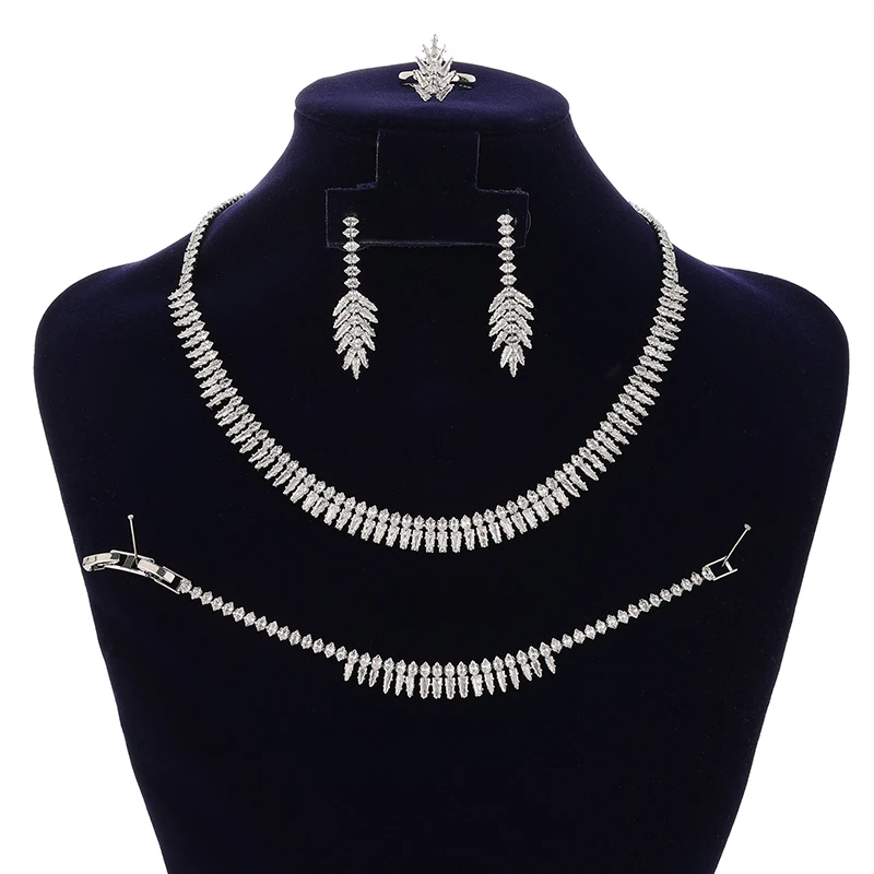 Jewelry Sets HADIYANA Vintage Necklace Bracelet Ring and Earrings Bridal Wedding Party Zircon Sets BN8216 Christmas present
Jewelry Sets HADIYANA Vintage Necklace Bracelet Ring and Earrings Bridal Wedding Party Zircon Sets BN8216 Christmas present