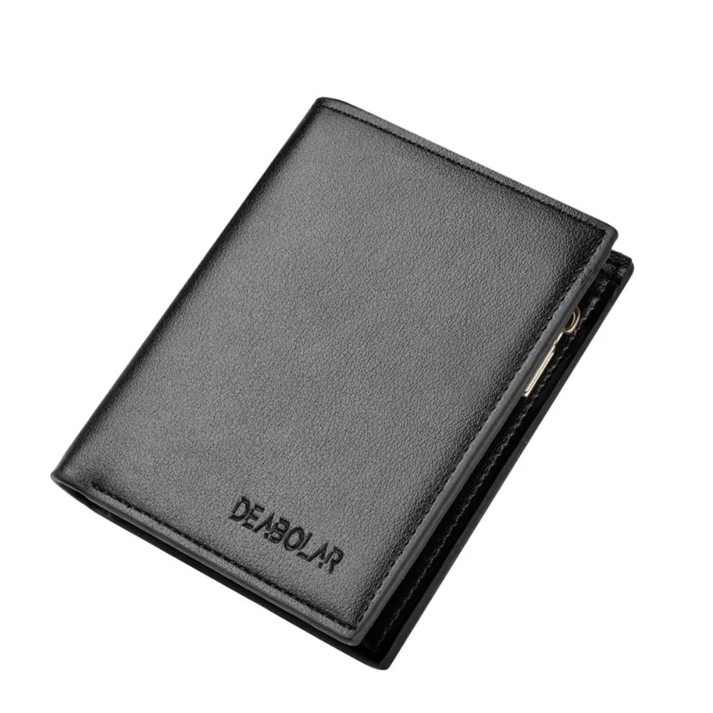 Retro PU Leather Men's Wallet Three-fold Black Coffee Money Bag Multi-slot Short Coin Purse Men Male
Retro PU Leather Men's Wallet Three-fold Black Coffee Money Bag Multi-slot Short Coin Purse Men Male