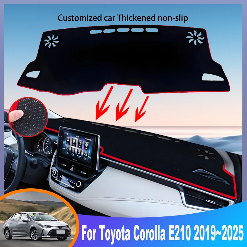 Auto Parts For Toyota Corolla E210 2019~2025 Hybrid Car Dashboard Cover Mat Instrument Panel Carpets Non-Slip Pad Accessories
Auto Parts For Toyota Corolla E210 2019~2025 Hybrid Car Dashboard Cover Mat Instrument Panel Carpets Non-Slip Pad Accessories