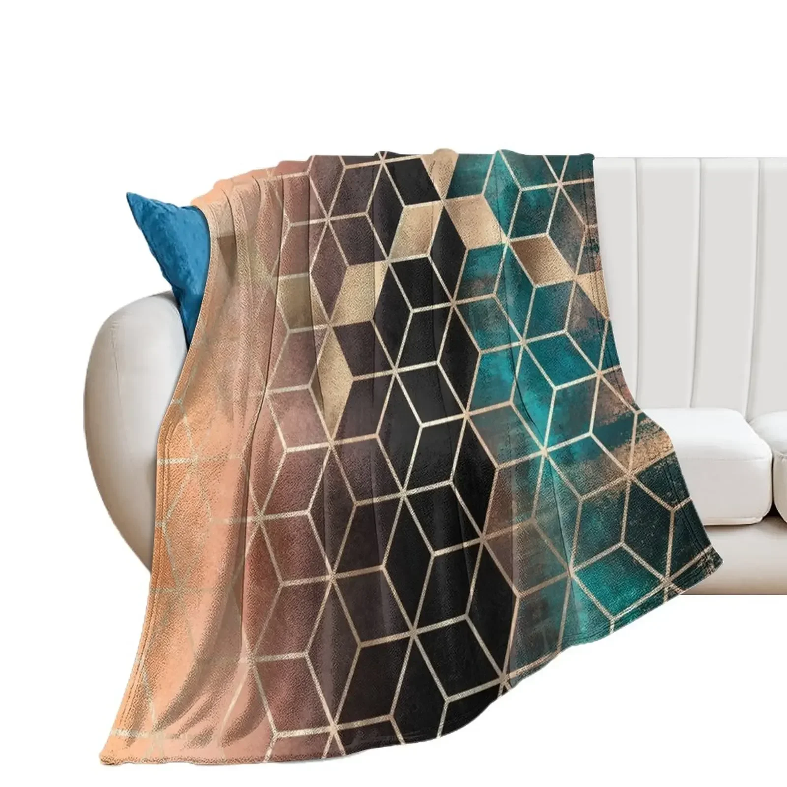 Ombre Dream Cubes Throw Blanket Beach Fashion Sofas christmas decoration Bed covers Blankets
Ombre Dream Cubes Throw Blanket Beach Fashion Sofas christmas decoration Bed covers Blankets