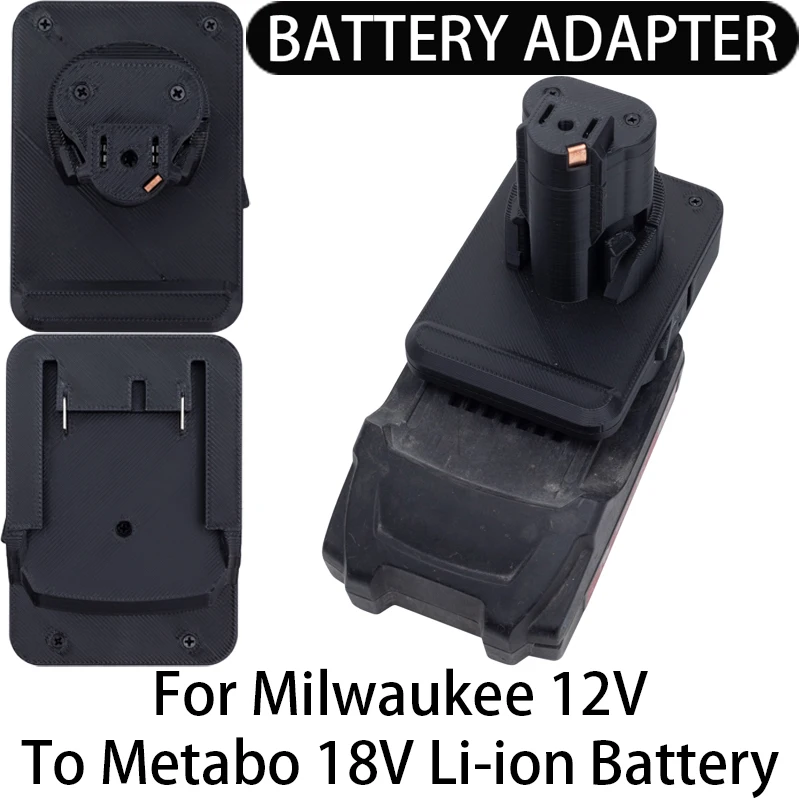 Battery Adapter/Converter Milwaukee 12V Li-Ion tools to Metabo 18V Li-Ion Battery Adapter Power Tool Accessories
Battery Adapter/Converter Milwaukee 12V Li-Ion tools to Metabo 18V Li-Ion Battery Adapter Power Tool Accessories