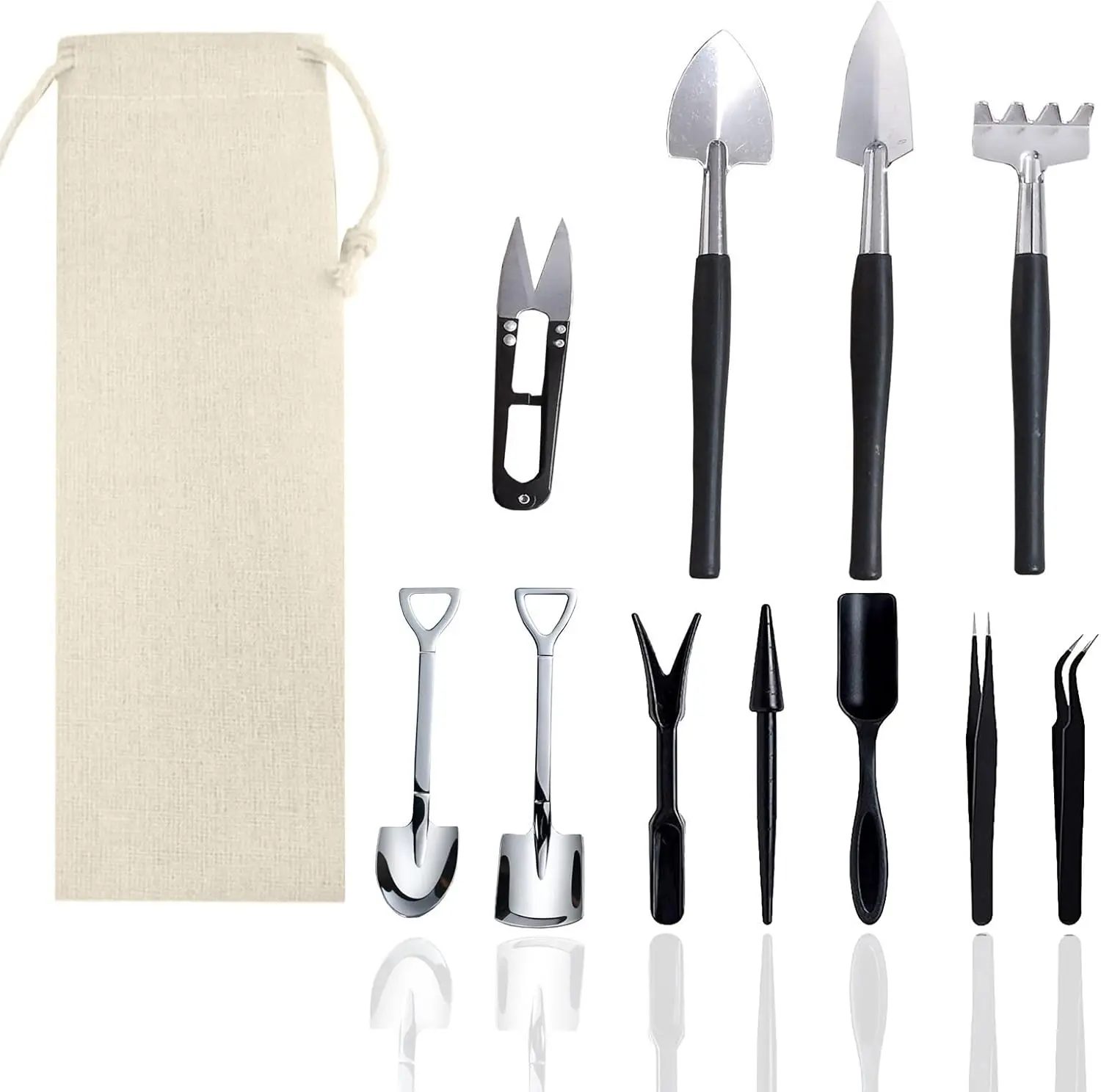 12 Pcs Succulent Tools Set Mini Transplanting Garden Tools Kit for Indoor Gardening Flower Pot Cactus Care
12 Pcs Succulent Tools Set Mini Transplanting Garden Tools Kit for Indoor Gardening Flower Pot Cactus Care
