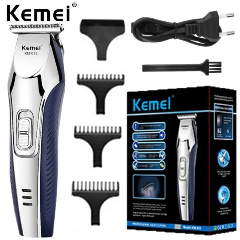 Kemei hair clipper professional barber machine hair and beard trimmer men's electric shaving charging KM-033
Kemei hair clipper professional barber machine hair and beard trimmer men's electric shaving charging KM-033
