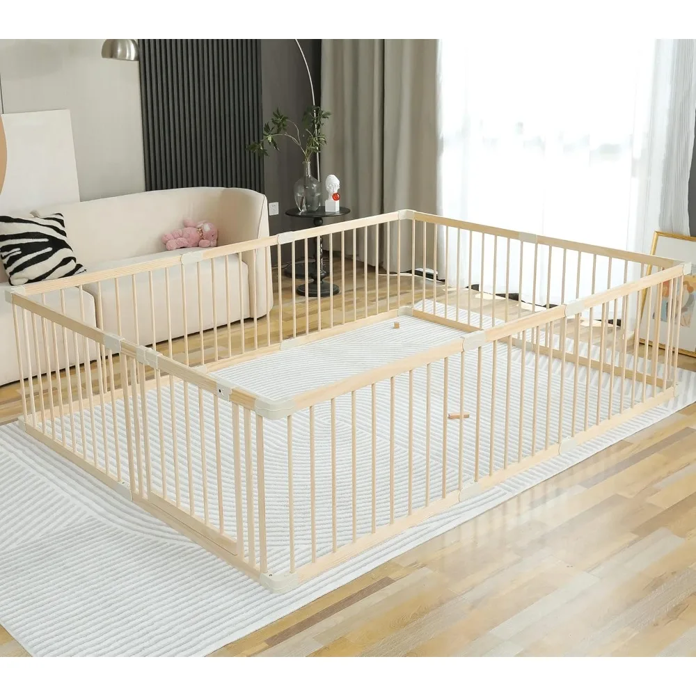 Baby Playpen Play Fence Gate Play Pen Wood Large,Playpens for Babies and Toddlers Kids Indoor,Baby Play Yards Gym
Baby Playpen Play Fence Gate Play Pen Wood Large,Playpens for Babies and Toddlers Kids Indoor,Baby Play Yards Gym