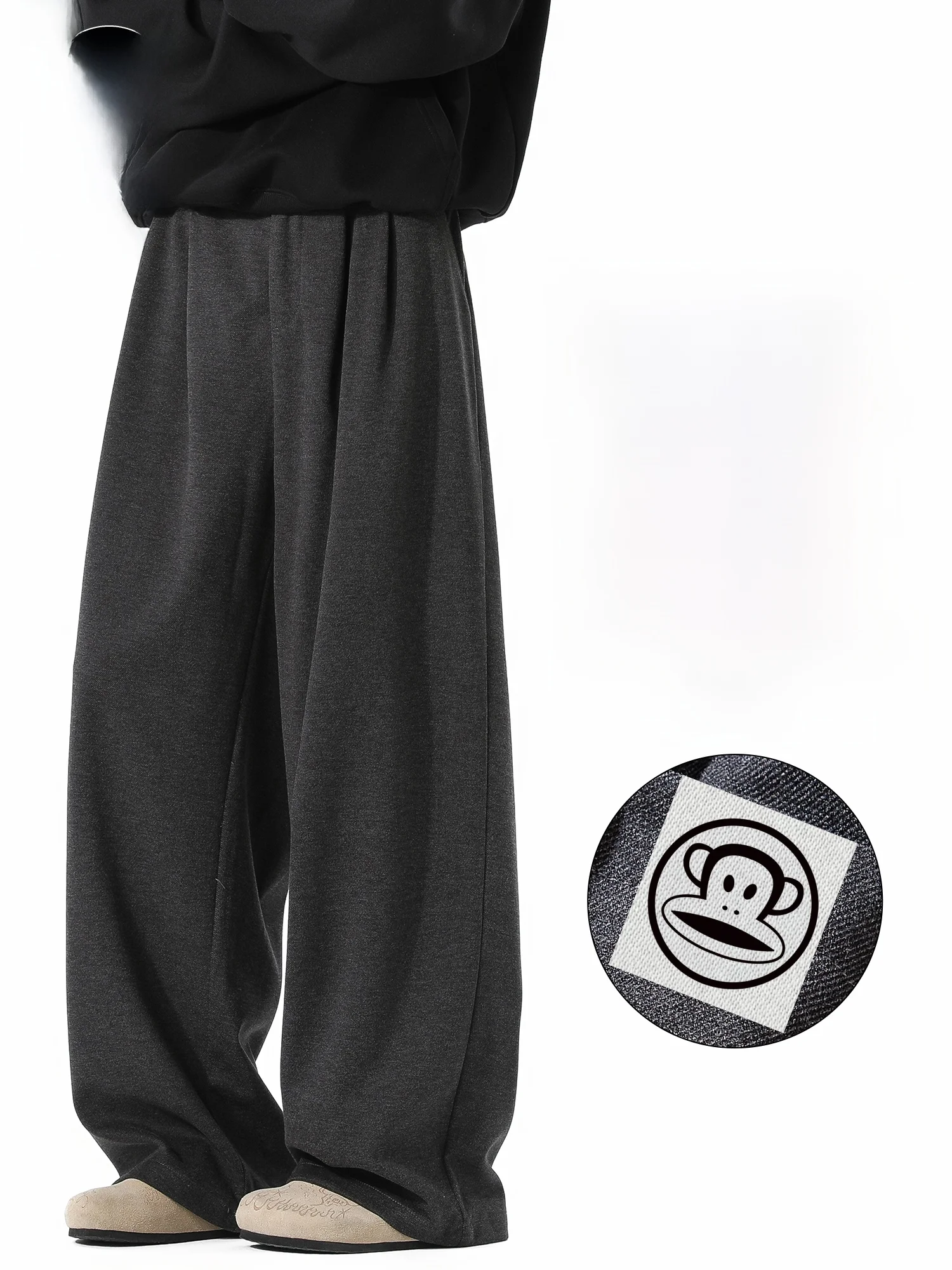 PaulFrank Men's Casual Pants Woolen Drapey Knife Leg Autumn Winter Heavyweight Loose Fit Straight Leg Zipper Closure
PaulFrank Men's Casual Pants Woolen Drapey Knife Leg Autumn Winter Heavyweight Loose Fit Straight Leg Zipper Closure