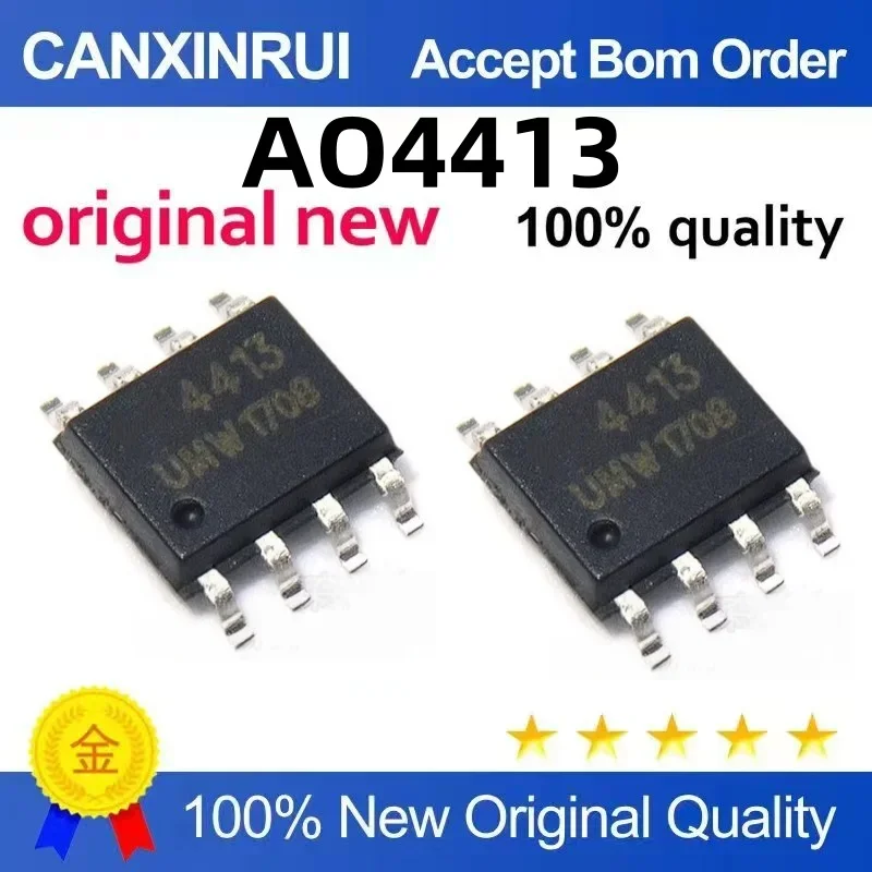 (5-100 pieces) Brand new original AO4413 4413 15A/30V P-channel MOS transistor field-effect transistor patch SOP-8
(5-100 pieces) Brand new original AO4413 4413 15A/30V P-channel MOS transistor field-effect transistor patch SOP-8