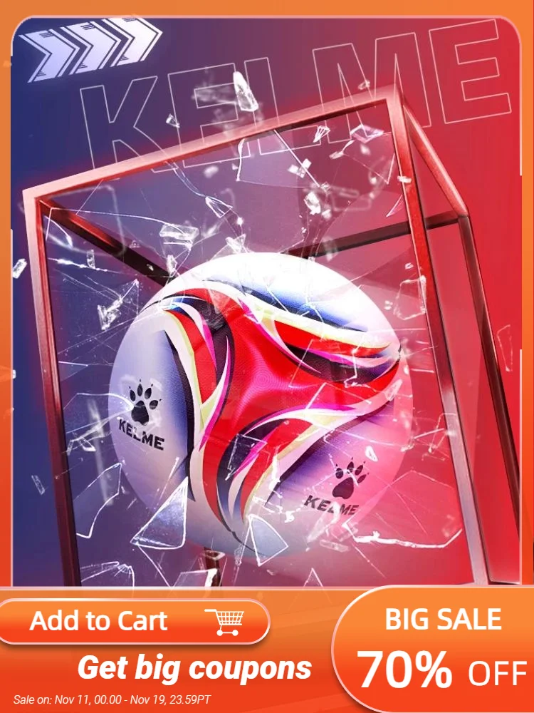 Kelme Football No.5 Ball Pu Heat Adhesive Waterproof Adult Student Competition Training Ball Authentic Soccer Ball
Kelme Football No.5 Ball Pu Heat Adhesive Waterproof Adult Student Competition Training Ball Authentic Soccer Ball