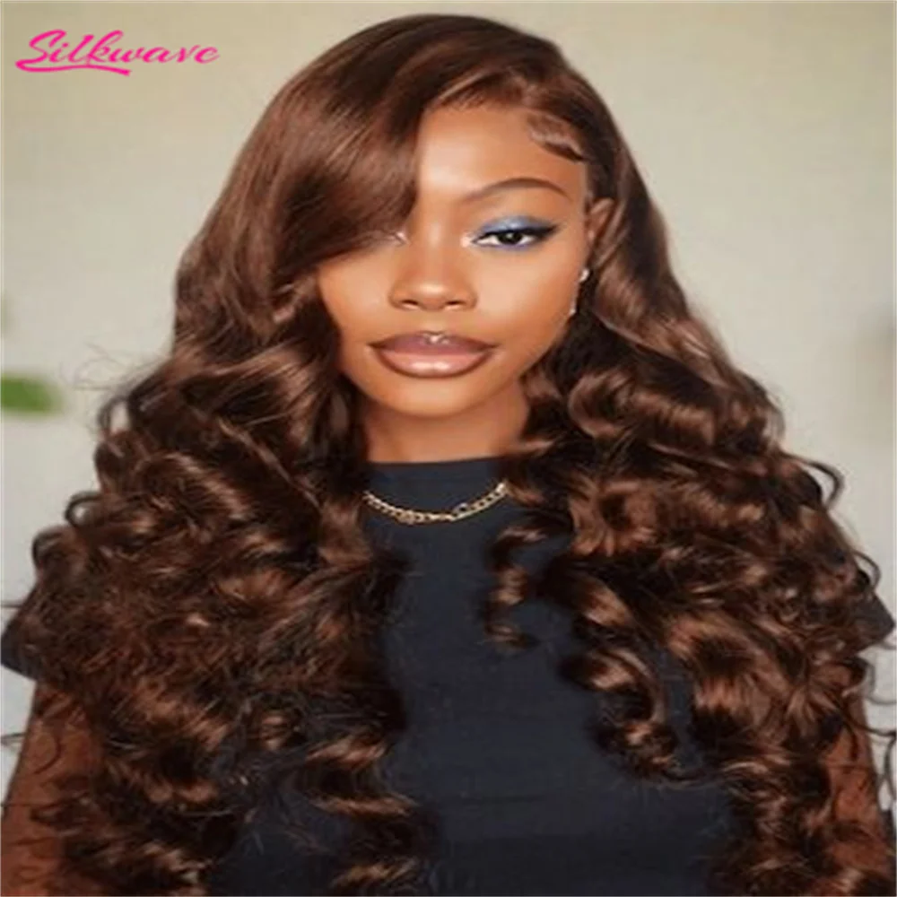 Silkwave Chocolate Brown Lace Front Wig Transparent Hd 13x6 Lace Frontal Wig 100% Colored Body Wave Preplucked Human Hair Wigs
Silkwave Chocolate Brown Lace Front Wig Transparent Hd 13x6 Lace Frontal Wig 100% Colored Body Wave Preplucked Human Hair Wigs