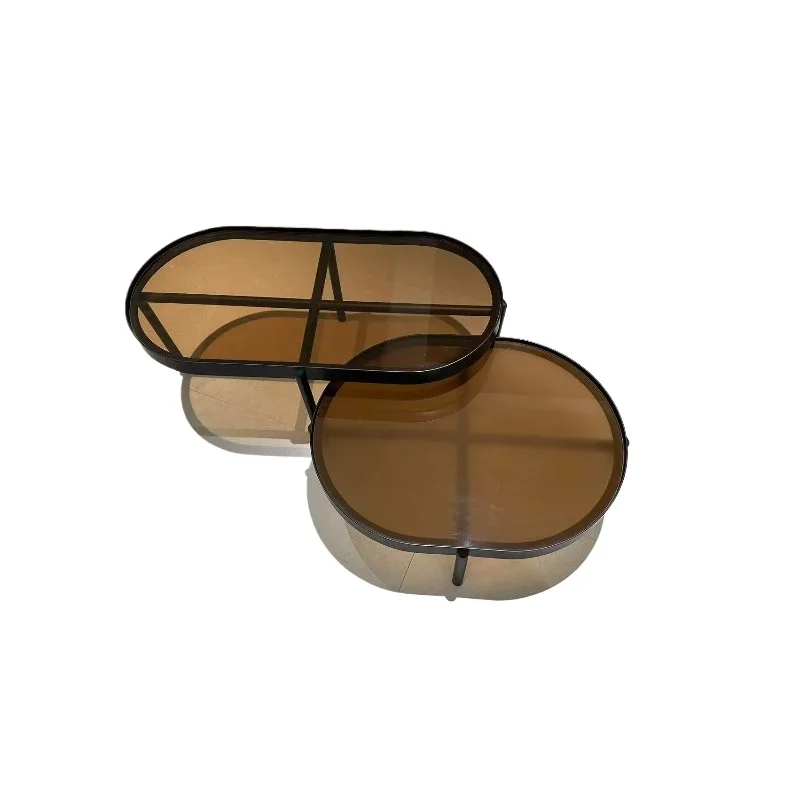 Modern Home Furniture Set Two Nested Round Glass and Steel Coffee Tables Black Living Room
Modern Home Furniture Set Two Nested Round Glass and Steel Coffee Tables Black Living Room
