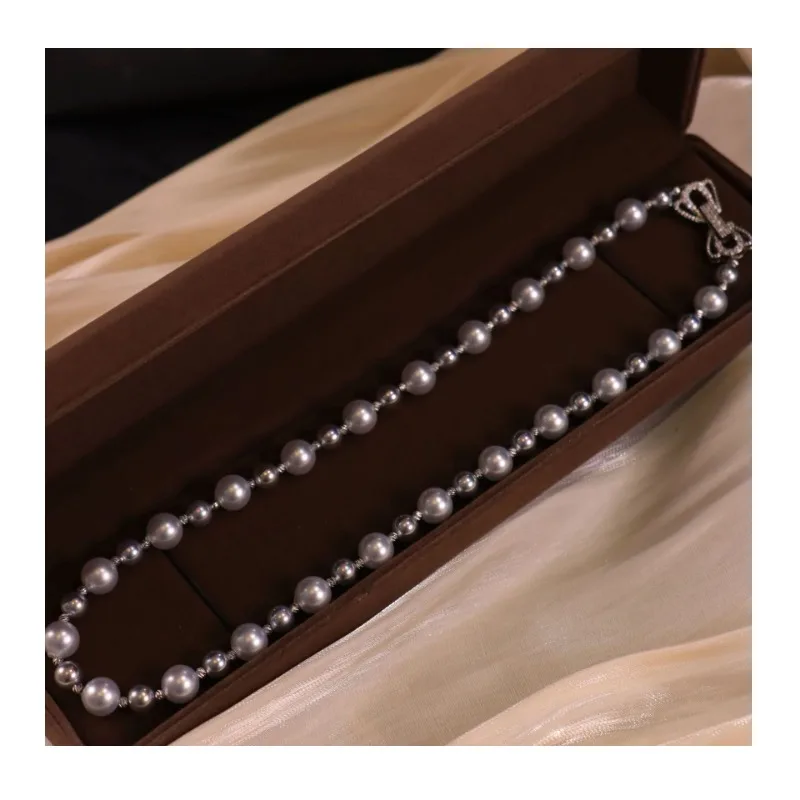New High-end French Retro Beaded Pearl Necklace Simple Long Sweater Chain Collarbone Chain Light Luxury Necklace Women
New High-end French Retro Beaded Pearl Necklace Simple Long Sweater Chain Collarbone Chain Light Luxury Necklace Women