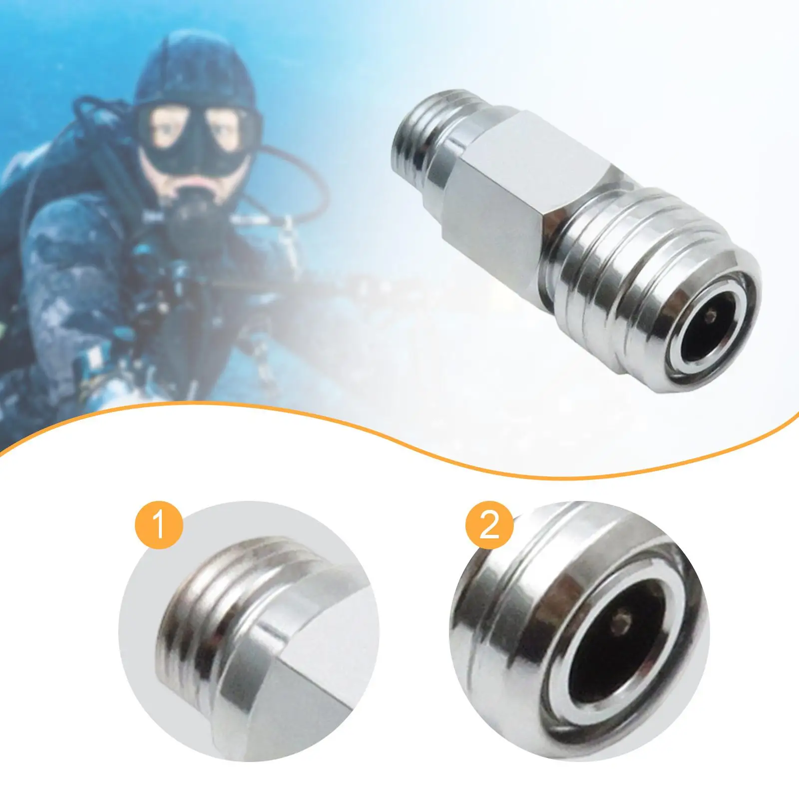 Scuba Diving Quick Release Adapter Full Mask Convert Fitting for BCD Regulator Second Stage Accessory
Scuba Diving Quick Release Adapter Full Mask Convert Fitting for BCD Regulator Second Stage Accessory