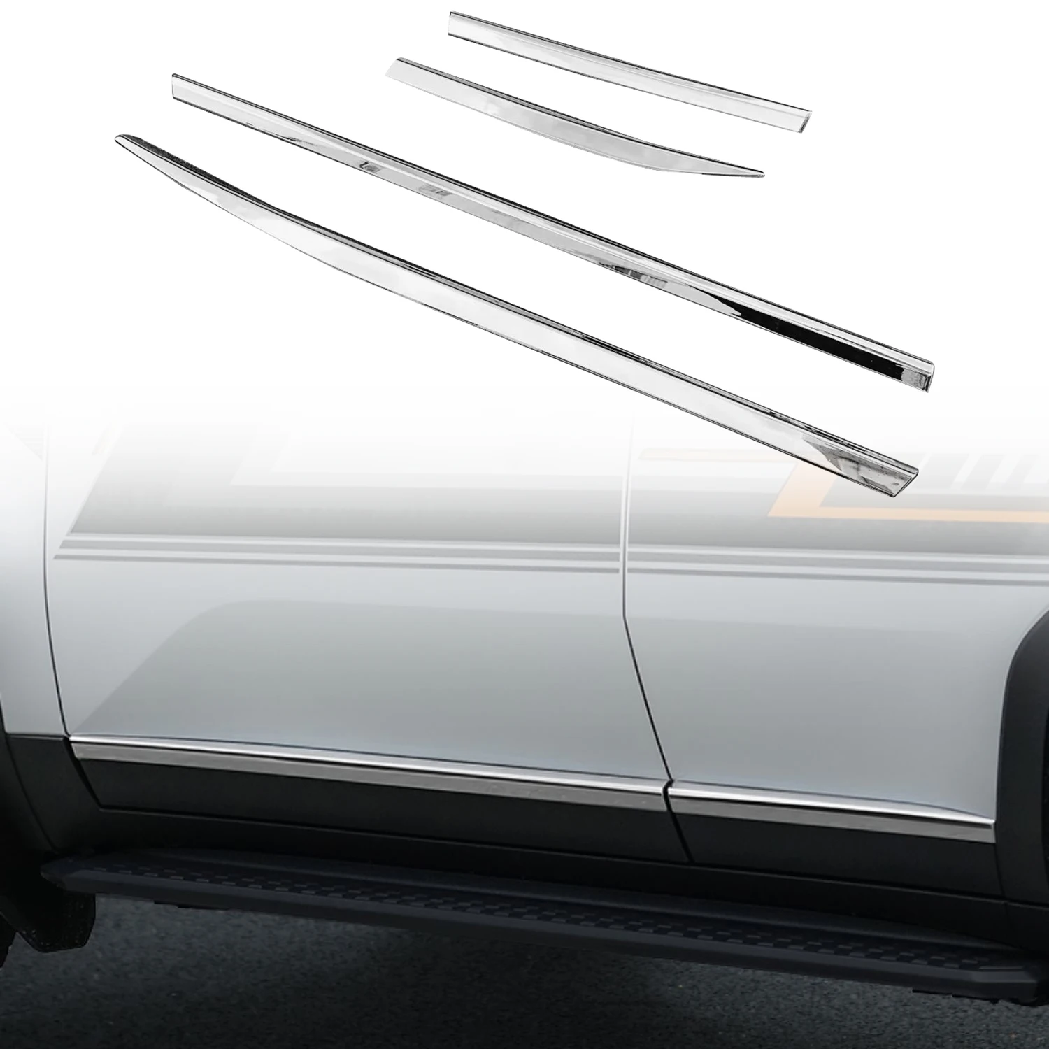 For Toyota Land Cruiser Prado 250 J250 LC250 2024 ABS Chrome Car Door Side Body Plate Strip Molding Streamer Cover Trim 4pcs
For Toyota Land Cruiser Prado 250 J250 LC250 2024 ABS Chrome Car Door Side Body Plate Strip Molding Streamer Cover Trim 4pcs