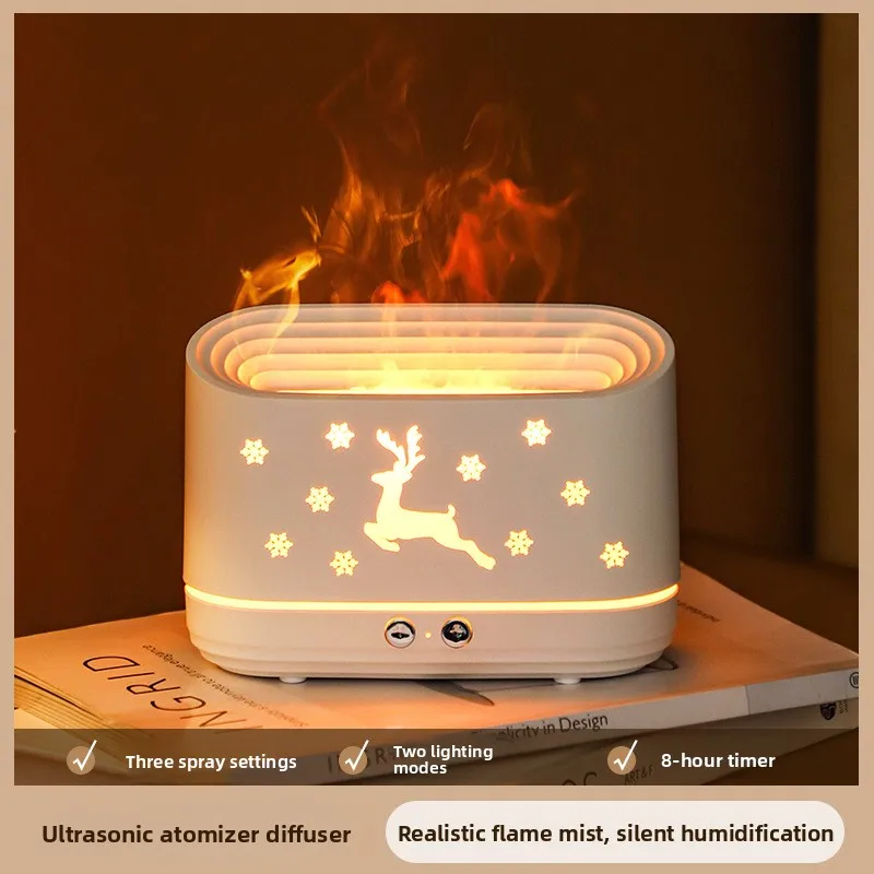 Large Capacity Flame Aromatherapy Machine USB Essential Oil Diffuser Simulated Double Color Home Use Humidifier Atmosphere Light
Large Capacity Flame Aromatherapy Machine USB Essential Oil Diffuser Simulated Double Color Home Use Humidifier Atmosphere Light