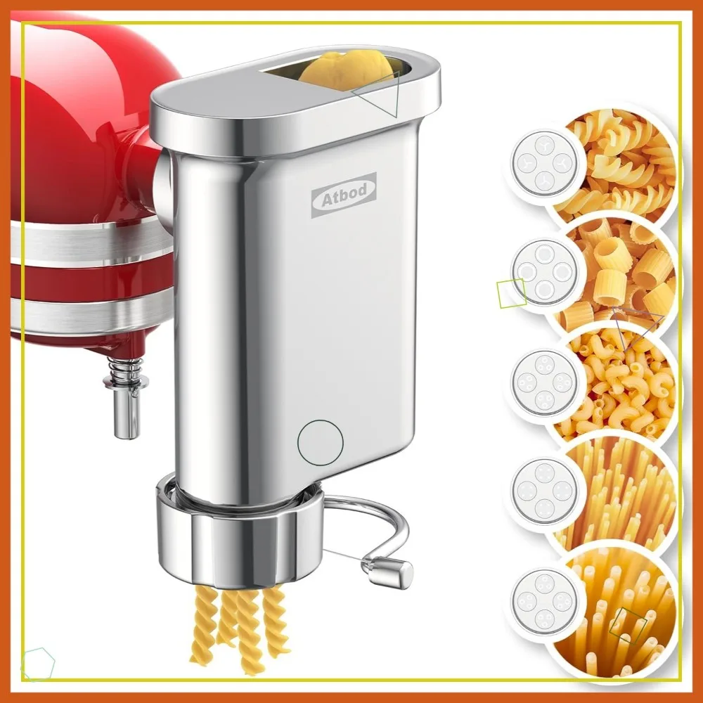 5-пластинчатый металлический пресс для макаронных изделий для стоячих миксеров, делает спагетти Bucatini Fusilli Macaroni
5-пластинчатый металлический пресс для макаронных изделий для стоячих миксеров, делает спагетти Bucatini Fusilli Macaroni