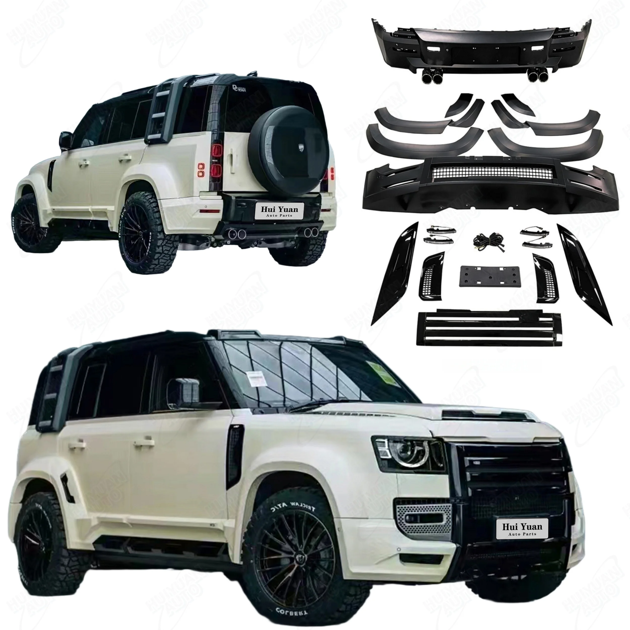 Factory Price Car Body Kit Change to Lunma Kit for Defender 2019-2025 Contain Bumpers Exhaust Pipes Eyebrows
Factory Price Car Body Kit Change to Lunma Kit for Defender 2019-2025 Contain Bumpers Exhaust Pipes Eyebrows