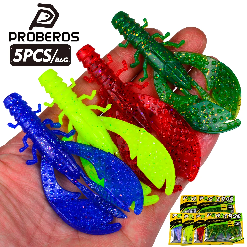 Sunlure Biomimetic Whisker Crayfish Crab Clamp Soft Bait 9CM Artificial Silicone Shrimp Bait 5PCS/Bag Saltwater Fishing Lures
Sunlure Biomimetic Whisker Crayfish Crab Clamp Soft Bait 9CM Artificial Silicone Shrimp Bait 5PCS/Bag Saltwater Fishing Lures