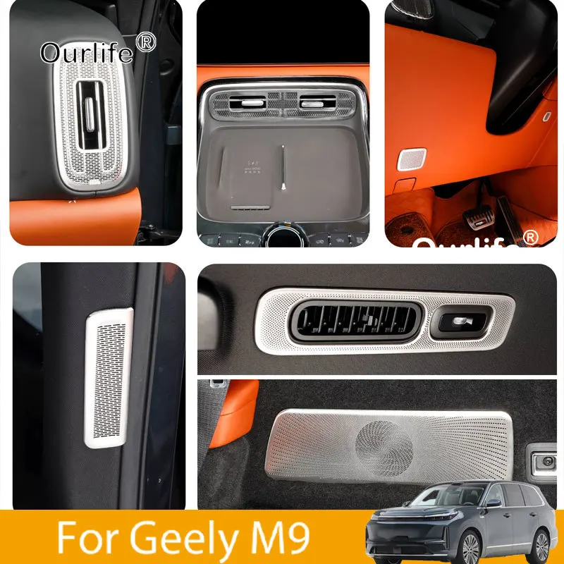 For Geely M9 2026 2027 Stainless Steel Interior Decorative Strip Air Outlet Protective Cover Sticker Auto Modified Accessories
For Geely M9 2026 2027 Stainless Steel Interior Decorative Strip Air Outlet Protective Cover Sticker Auto Modified Accessories