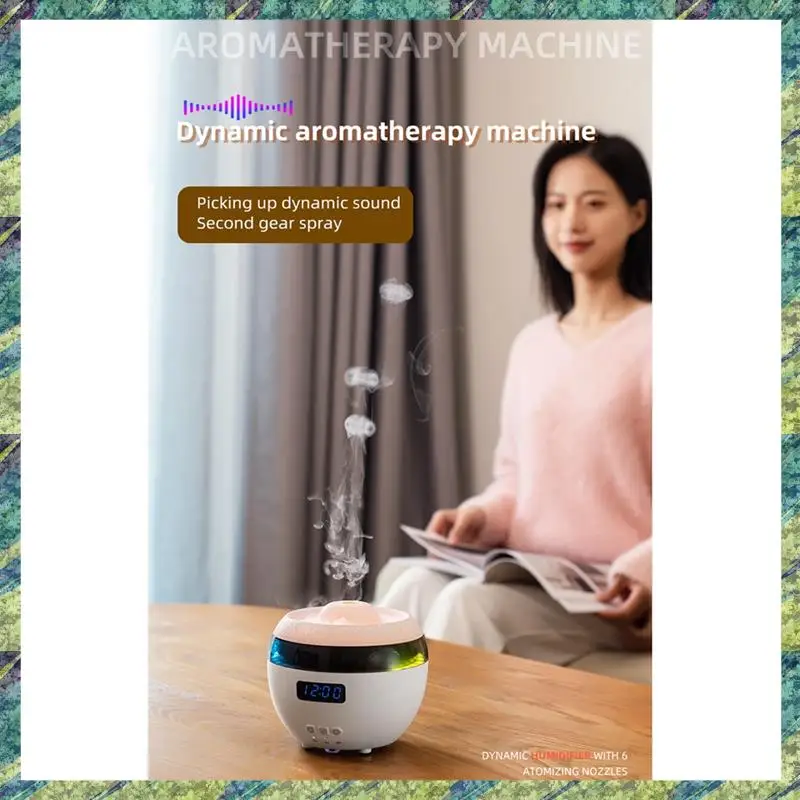 Nana Dynamic Humidifier Home Desktop Digital Display Clock Wireless Remote Control Essence Oil Aromatherapy Machine EU Plug
Nana Dynamic Humidifier Home Desktop Digital Display Clock Wireless Remote Control Essence Oil Aromatherapy Machine EU Plug