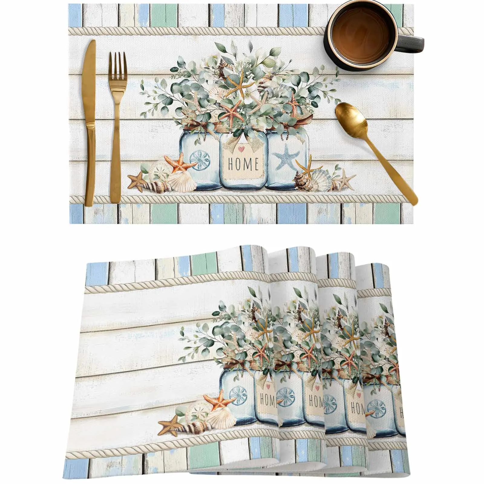 Eucalyptus Leaf Wood Grain Shell Kitchen Tableware Cup Bottle Placemat Coffee Pads 4/6pcs Desktop Mats
Eucalyptus Leaf Wood Grain Shell Kitchen Tableware Cup Bottle Placemat Coffee Pads 4/6pcs Desktop Mats