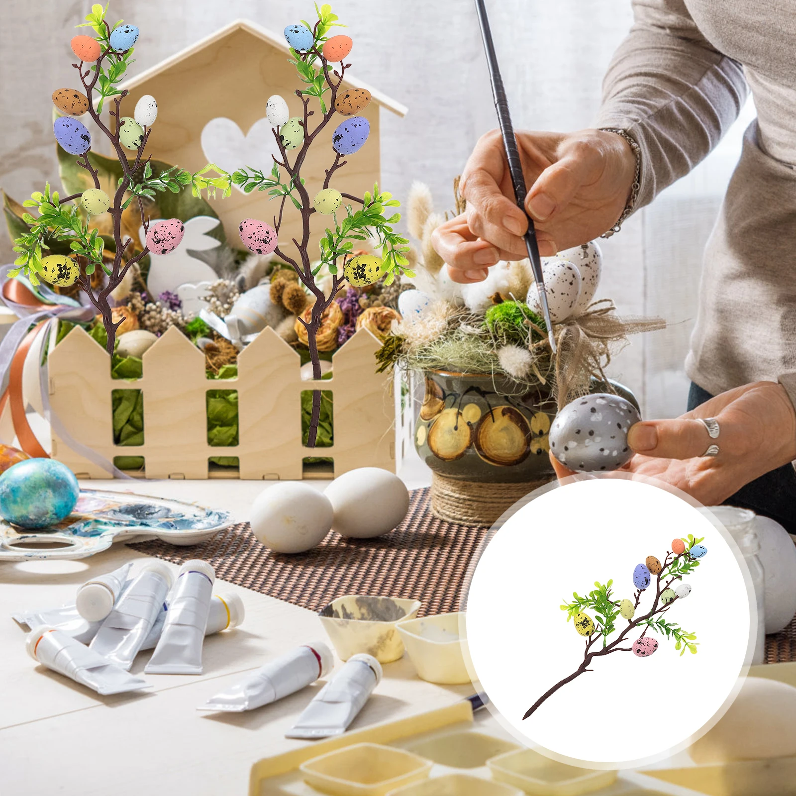 Easter Decoration Artificial Speckled Egg Stem Party Supplies Easter Decoration Party Prop Fake Egg Ornament
Easter Decoration Artificial Speckled Egg Stem Party Supplies Easter Decoration Party Prop Fake Egg Ornament