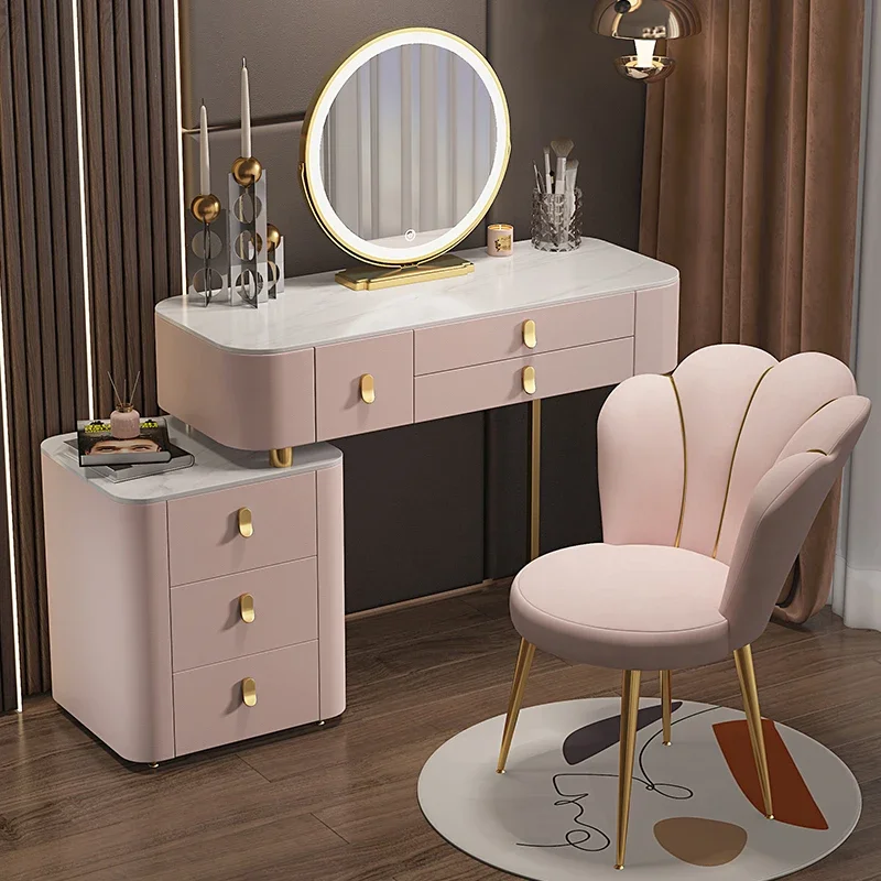 Girl Organizer Makeup Dresser Luxury Mirror Set Princess Vanity Dressers Drawer Storage Coiffeuse Chambre Home Furniture
Girl Organizer Makeup Dresser Luxury Mirror Set Princess Vanity Dressers Drawer Storage Coiffeuse Chambre Home Furniture