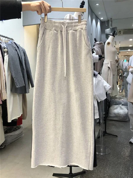 Trendy Casual Sports Mid-Length Half Skirt Women's Fashion Drawstring Elastic Waist Loose Fit Spring Season High Waist
Trendy Casual Sports Mid-Length Half Skirt Women's Fashion Drawstring Elastic Waist Loose Fit Spring Season High Waist