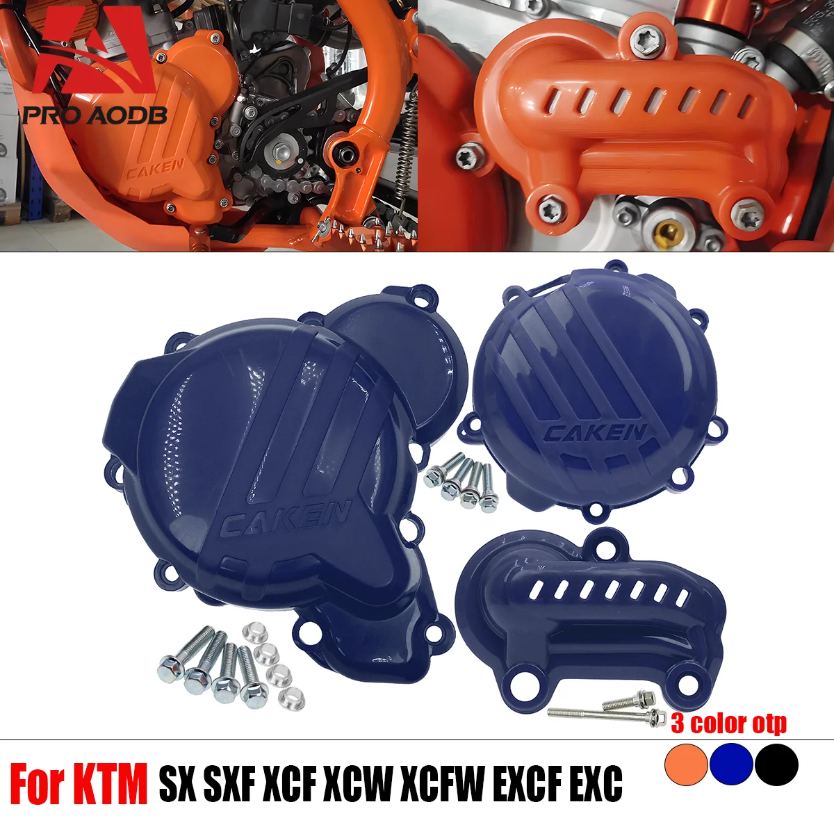 Engine Protector Set for Motorcycles - Clutch Water Pump Cover and Ignition Protector for Husqvarna KTM 250 300 EXC SX XC Models
Engine Protector Set for Motorcycles - Clutch Water Pump Cover and Ignition Protector for Husqvarna KTM 250 300 EXC SX XC Models