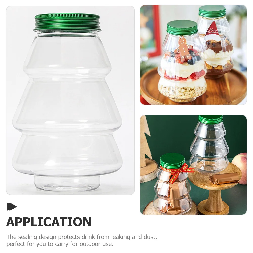 5Pcs Juice Bottles Clear Christmas Tree Shape Reusable Milk Tea Containers Portable Beverage Drink Storage for Travel Camping
5Pcs Juice Bottles Clear Christmas Tree Shape Reusable Milk Tea Containers Portable Beverage Drink Storage for Travel Camping