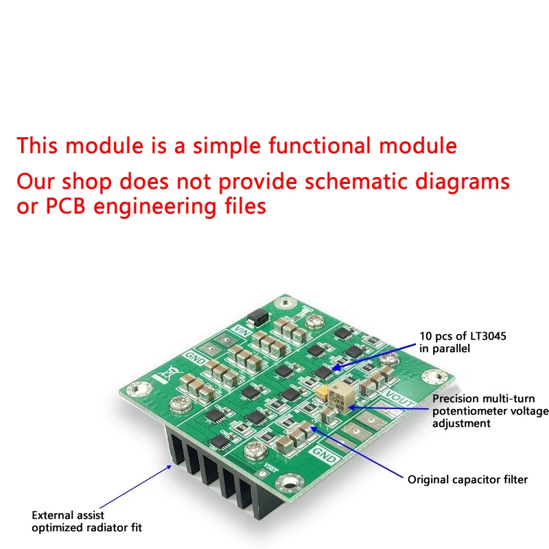 10 Parallel Low Noise Linear Four-Layer PCB Designed for LT3045 Module Positive Voltage Power Supply
10 Parallel Low Noise Linear Four-Layer PCB Designed for LT3045 Module Positive Voltage Power Supply