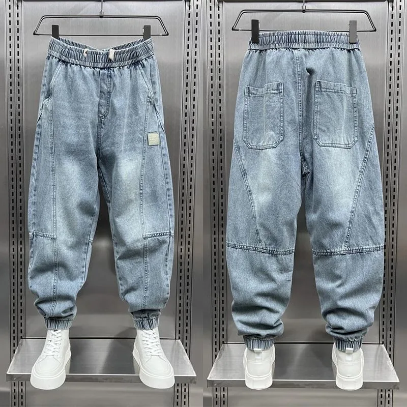 Foufurieux Casual Jogger Pants Men's Harem Jeans Streetwear Loose Baggy Calf Length Denim Pants Elastic Waist Trousers
Foufurieux Casual Jogger Pants Men's Harem Jeans Streetwear Loose Baggy Calf Length Denim Pants Elastic Waist Trousers