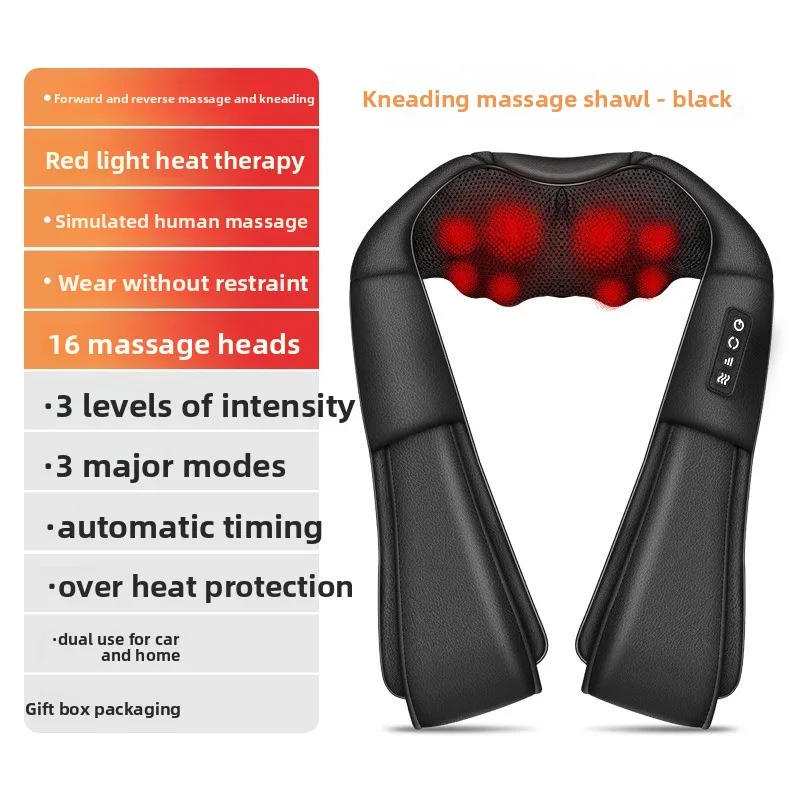 110V-220V Kneading Massage Shawl, Multifunctional Home Neck Spa Shoulder Shawl Massager Electric Neck and Shoulder Massage
110V-220V Kneading Massage Shawl, Multifunctional Home Neck Spa Shoulder Shawl Massager Electric Neck and Shoulder Massage