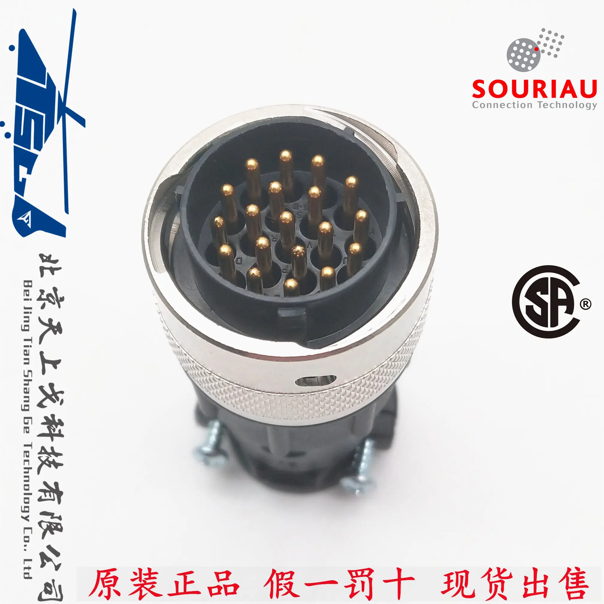 BURNDY SOURIAU Industrial 19-pin, plug male 19-pin male + AC tail clip + 19 pins
BURNDY SOURIAU Industrial 19-pin, plug male 19-pin male + AC tail clip + 19 pins