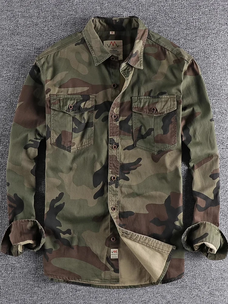 New 2025 Men's Long Sve irt Spring Autumn Camouflage Loose Casual Sle Faion Brand Simple Design Button up Top
New 2025 Men's Long Sve irt Spring Autumn Camouflage Loose Casual Sle Faion Brand Simple Design Button up Top
