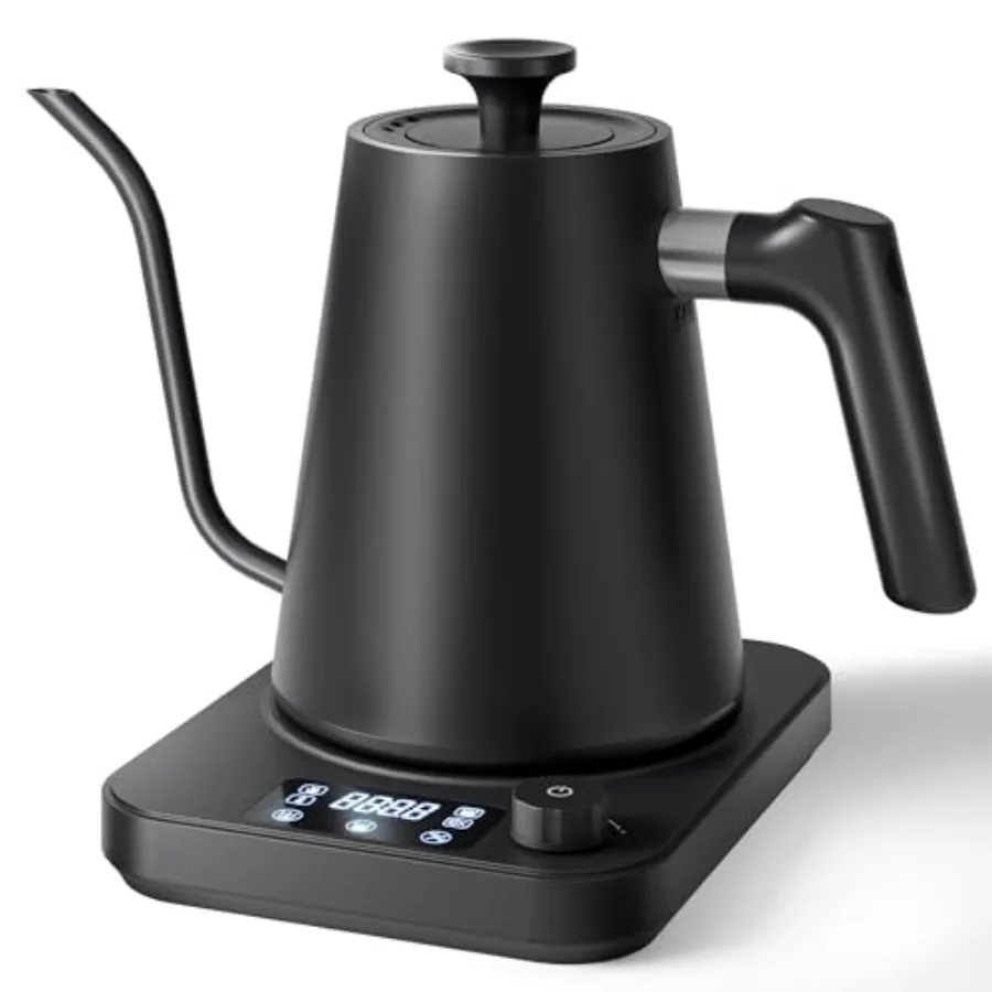 Gooseneck Electric Kettle, ±1°F Temperature Control, Smart Altitude Adaptation, 24H Keep Warm, 30-Min Auto Memory, Food Grade S
Gooseneck Electric Kettle, ±1°F Temperature Control, Smart Altitude Adaptation, 24H Keep Warm, 30-Min Auto Memory, Food Grade S