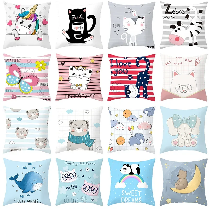 Cartoon Animal Unicorn Dog Cute Whale Printed Square Pillowslip Polyester Cushion Cover Pillowcase Soft Car Seat Living Room
Cartoon Animal Unicorn Dog Cute Whale Printed Square Pillowslip Polyester Cushion Cover Pillowcase Soft Car Seat Living Room