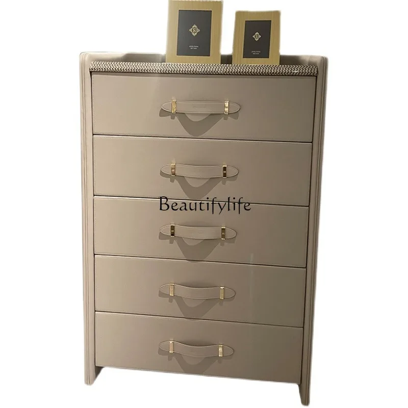 Italian light luxury solid wood porch cabinet master bedroom living room storage locker against the wall
Italian light luxury solid wood porch cabinet master bedroom living room storage locker against the wall