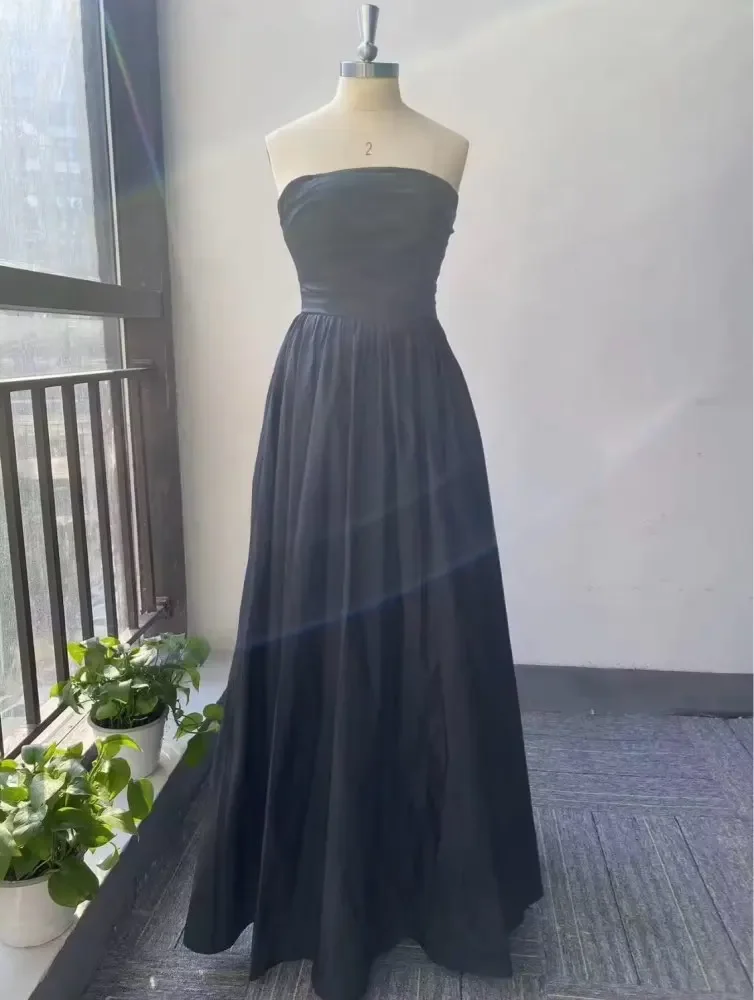 XPAY Strapless Black Evening Party Dresses Korea Photo shoot Wedding Bolero Taffeta Women Formal Party Gowns Corset Customized
XPAY Strapless Black Evening Party Dresses Korea Photo shoot Wedding Bolero Taffeta Women Formal Party Gowns Corset Customized