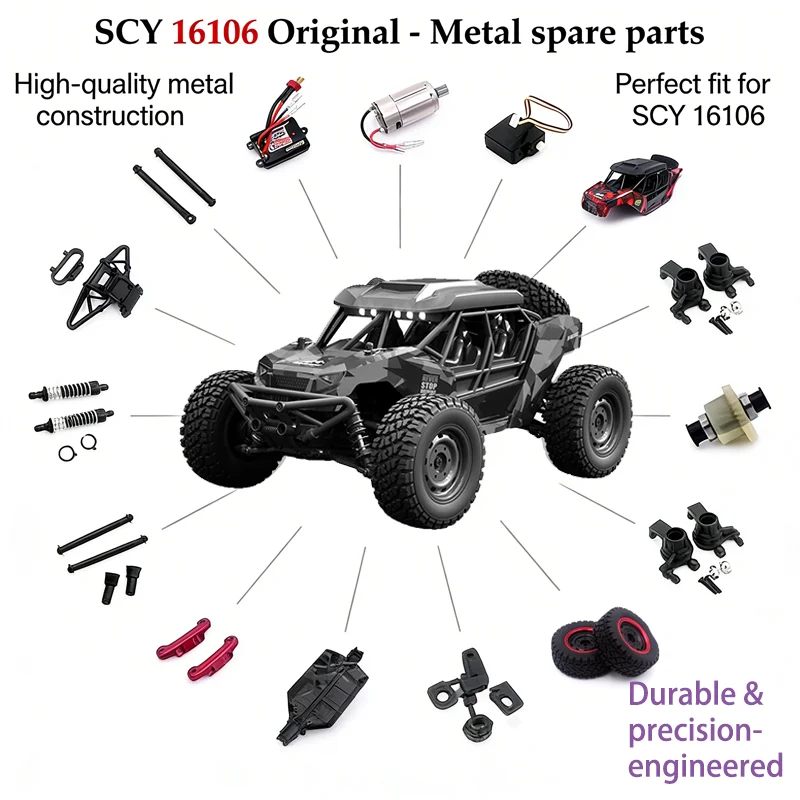 High Speed 1/16 4WD RC Car Racing Kit 50Km/h Original Spare Parts Receiver Set 6303 6304 6305 for 16106 16101 16102 16103 16201
High Speed 1/16 4WD RC Car Racing Kit 50Km/h Original Spare Parts Receiver Set 6303 6304 6305 for 16106 16101 16102 16103 16201