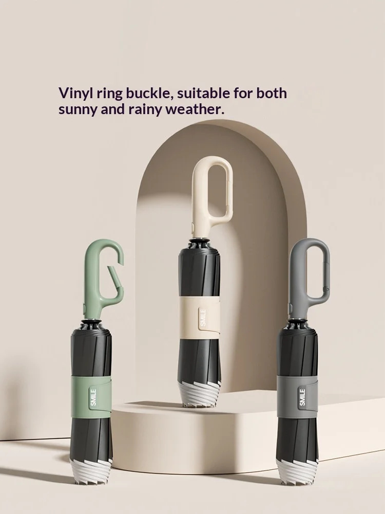 Fully automatic loop buckle umbrella, reverse, sun protection, UV protection folding umbrella
Fully automatic loop buckle umbrella, reverse, sun protection, UV protection folding umbrella