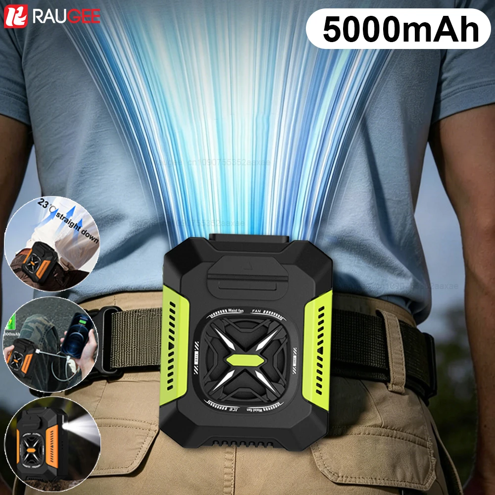 Waist Fan Portable Personal Waist Fan Clip On Belt 5000mAh Rechargeable 3 Speeds with LED Light for Outdoor Capming Travel
Waist Fan Portable Personal Waist Fan Clip On Belt 5000mAh Rechargeable 3 Speeds with LED Light for Outdoor Capming Travel