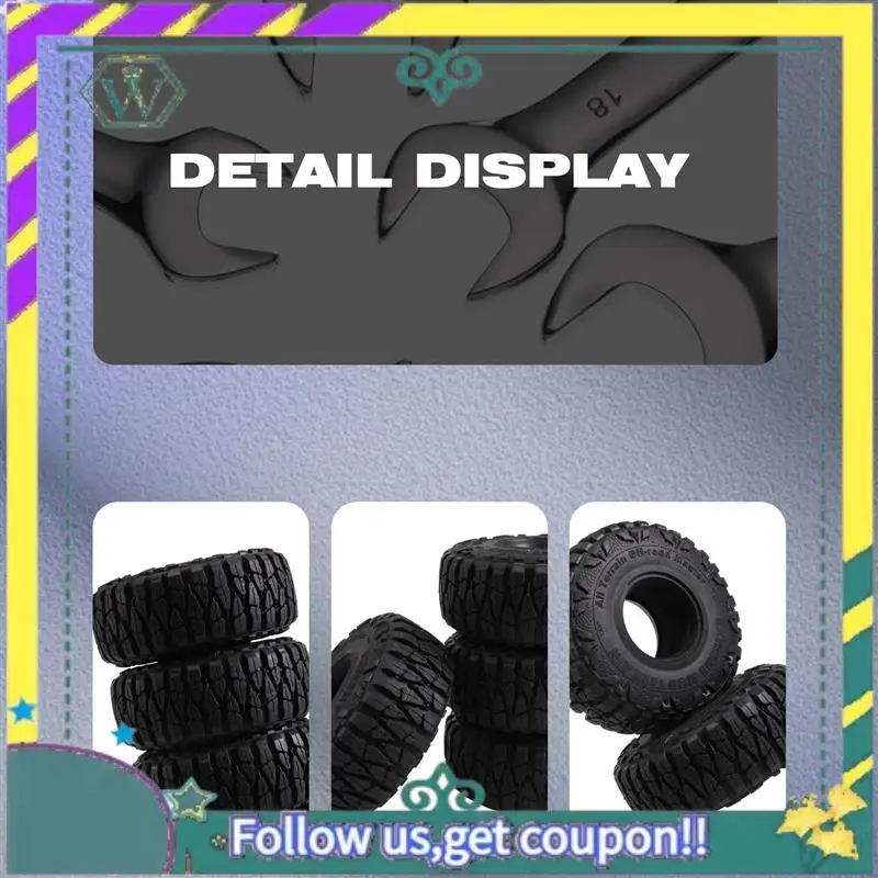 (New) 4PCS 115MM 1.9 Rubber Tyres Wheel Tires For 1/10 RC Crawler Car Axial SCX10 90046 AXI03007 Traxxas TRX4 D90 TF2 CC01
(New) 4PCS 115MM 1.9 Rubber Tyres Wheel Tires For 1/10 RC Crawler Car Axial SCX10 90046 AXI03007 Traxxas TRX4 D90 TF2 CC01
