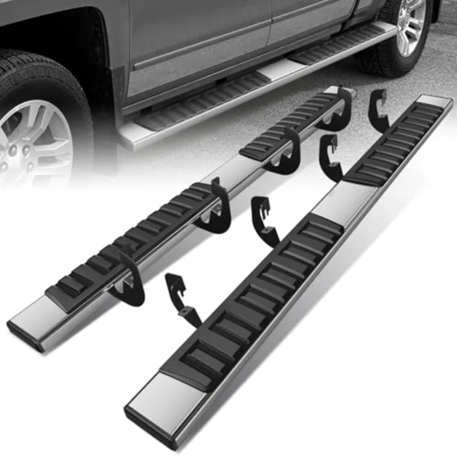 6.7 Running Boards Steps Bars Compatible with 2007-2019 Sierra/Silverado 1500 2500HD 3500HD Crew Cab Stainless Steel Metallic
6.7 Running Boards Steps Bars Compatible with 2007-2019 Sierra/Silverado 1500 2500HD 3500HD Crew Cab Stainless Steel Metallic