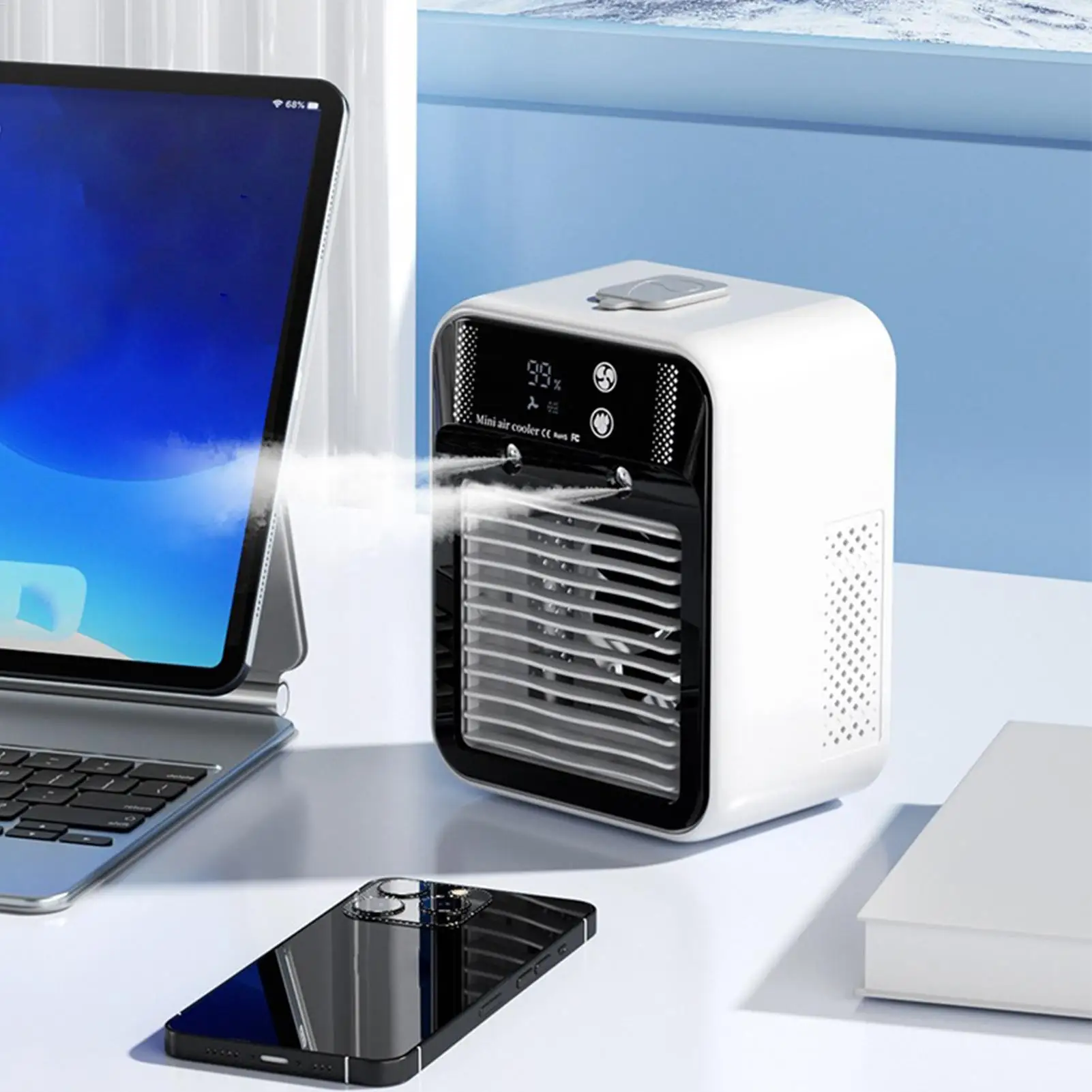 2026 Portable Spray Cooling Fan Quiet Personal Cooler 2 Wind Speeds Small Fans For Home Bedroom Workplace Garage Desk
2026 Portable Spray Cooling Fan Quiet Personal Cooler 2 Wind Speeds Small Fans For Home Bedroom Workplace Garage Desk