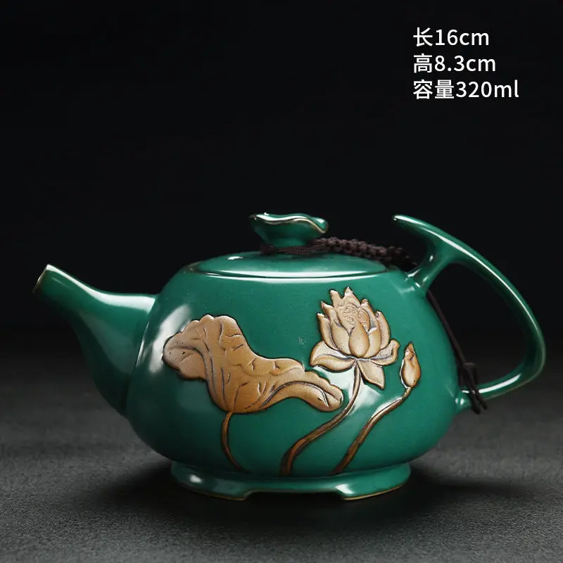1 шт., керамический керамический чайный сервиз Ru Kiln, ретро зеленый чайный сервиз для здоровья, кунг-фу, китайский одиночный чайник, подарок
1 шт., керамический керамический чайный сервиз Ru Kiln, ретро зеленый чайный сервиз для здоровья, кунг-фу, китайский одиночный чайник, подарок