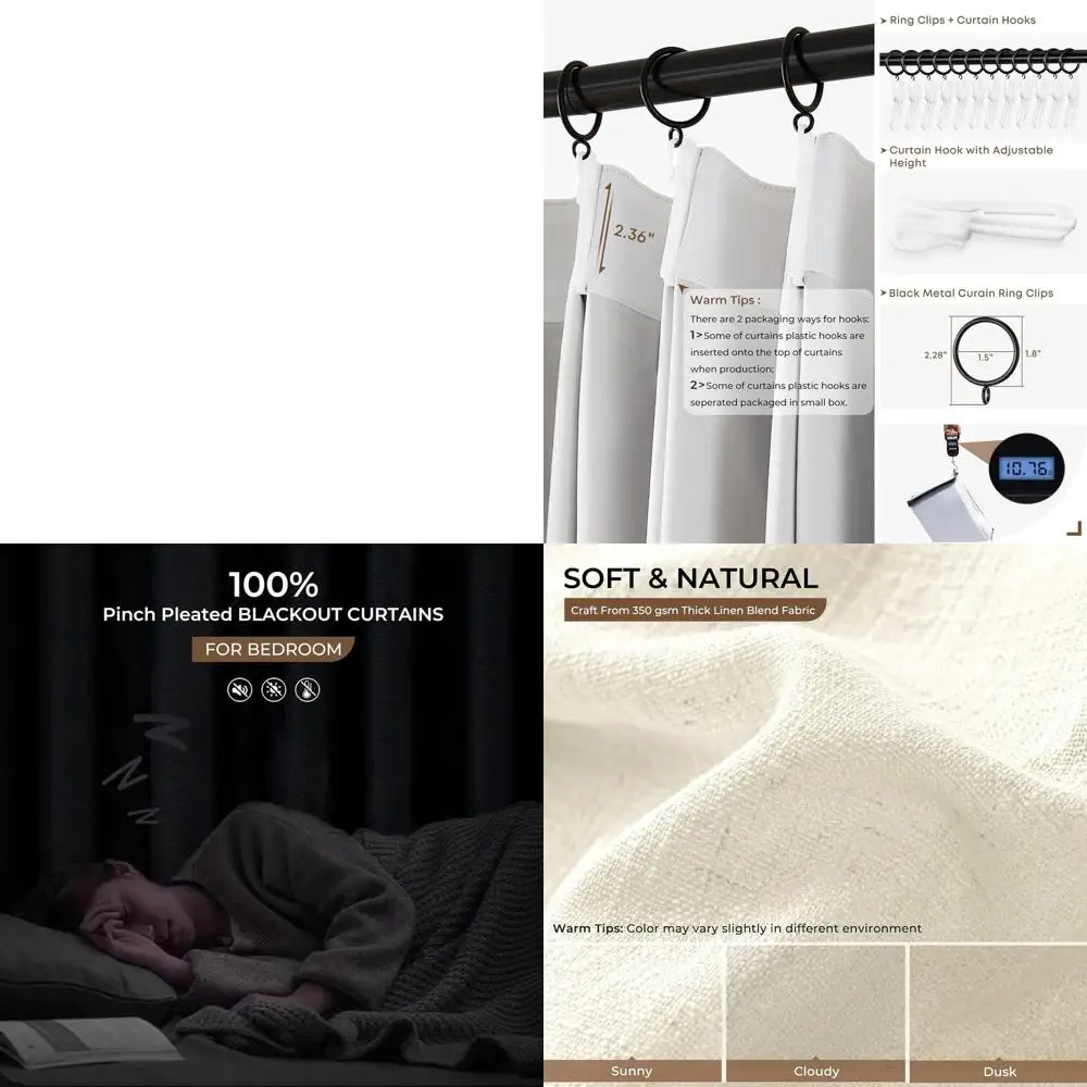 100% льняные шторы с плиссировкой, светонепроницаемые, термоизолирующие, натуральные, 2 панели, 40Ш x 90Д
100% льняные шторы с плиссировкой, светонепроницаемые, термоизолирующие, натуральные, 2 панели, 40Ш x 90Д