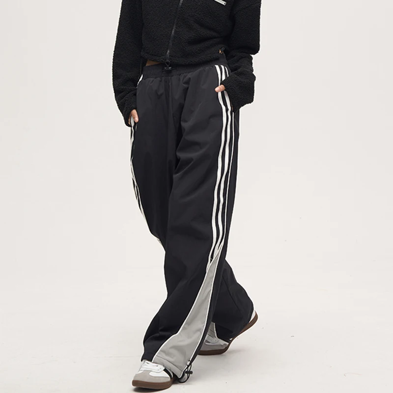 Gidyq Streetwear Striped Sweatpants Women Joggers Baggy Wide Leg Cargo Pants Y2K Female Hip Hop Loose Casual Sports Trousers
Gidyq Streetwear Striped Sweatpants Women Joggers Baggy Wide Leg Cargo Pants Y2K Female Hip Hop Loose Casual Sports Trousers