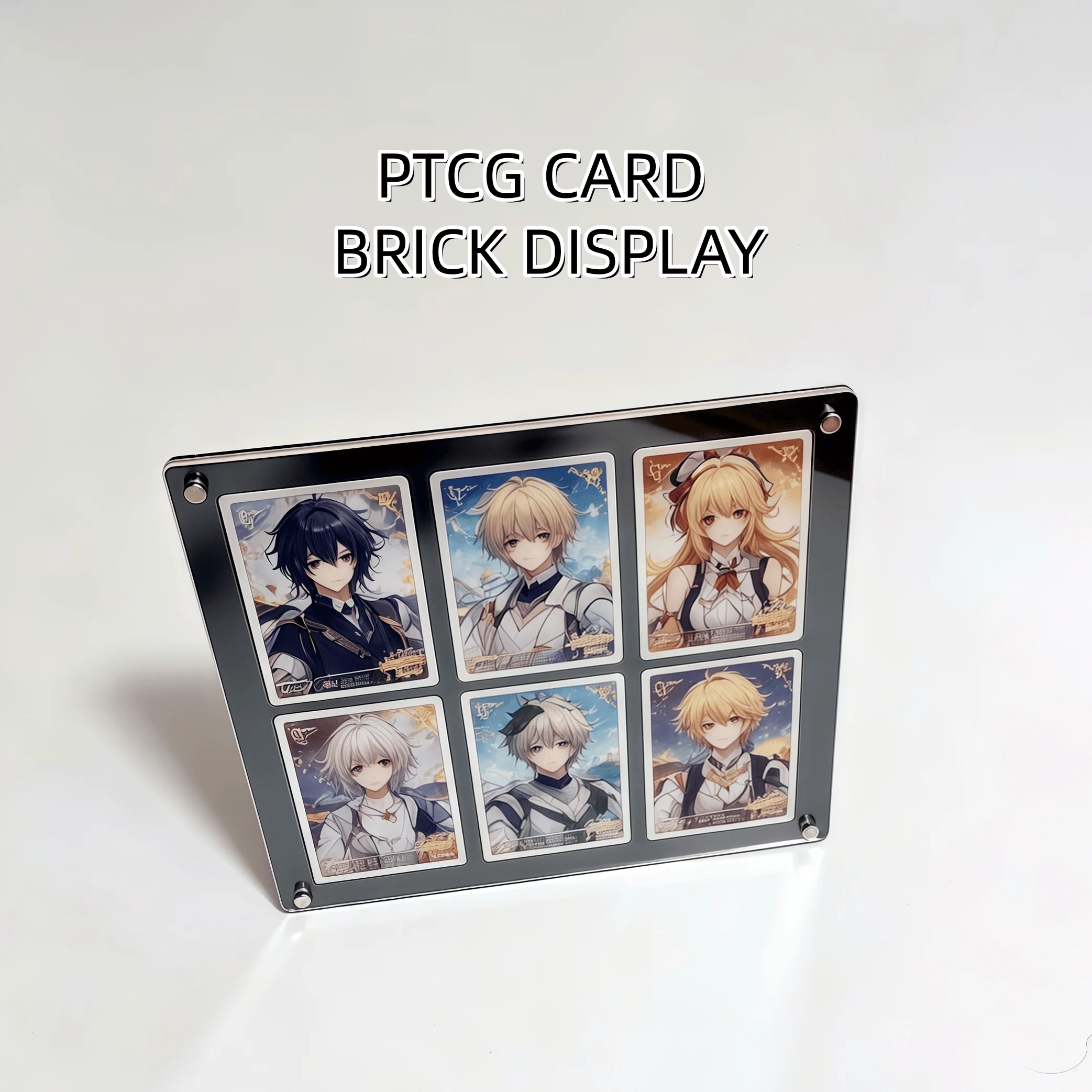 6-Slot Thickened Black Acrylic Card Brick 35PT Card Holder For Pokemon TCG Collectible Card Display Storage Case
6-Slot Thickened Black Acrylic Card Brick 35PT Card Holder For Pokemon TCG Collectible Card Display Storage Case