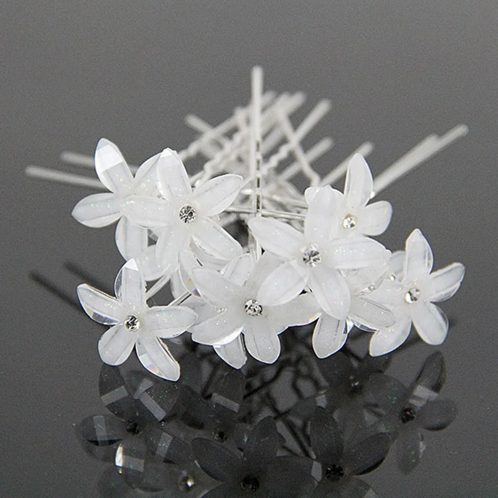 20 Pcs Floral Hairpin Wedding U Shaped Bridal Fabric Bride Rhinestone Pearl Durable H made Bridal Hairpin Elegant
20 Pcs Floral Hairpin Wedding U Shaped Bridal Fabric Bride Rhinestone Pearl Durable H made Bridal Hairpin Elegant